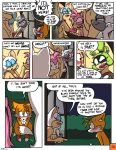  2_tails afrosoricid amy_rose anthro bat black_nose blue_eyeshadow blush canid canine clothed clothing comic covering covering_breasts covering_crotch covering_self cream_the_rabbit dialogue english_text eulipotyphlan eyes_closed eyeshadow female fox fur grin group hedgehog hi_res idw_publishing lagomorph lemur leporid makeup male mammal miles_prower multi_tail primate rabbit rouge_the_bat sega smile sonic_the_hedgehog_(comics) sonic_the_hedgehog_(idw) sonic_the_hedgehog_(series) strepsirrhine surge_the_tenrec tangle_the_lemur tenrec text theenfman yellow_body yellow_fur 