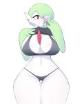  absurd_res big_breasts blush breasts camel_toe clothing female gardevoir generation_3_pokemon genital_outline hand_on_breast hi_res holding_object humanoid nintendo phone pokemon pokemon_(species) pussy_outline red_eyes solo thick_thighs underwear video_games white_body zepc 