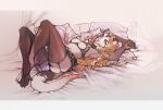  anthro beauty_mark bed blonde_hair blue_eyes breasts butt clothing didelphid female furniture garter_belt garter_straps hair lausig legwear lingerie long_hair looking_at_viewer lying mammal marsupial nipples on_back on_bed pillow smile solo thigh_highs 