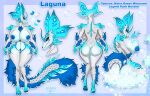  anthro areola big_breasts breasts butt capcom claws digital_media_(artwork) dragon female genitals hi_res leonifa leviathan_(mh) looking_at_viewer mizutsune model_sheet monster_hunter nipples nude pussy scales scalie simple_background smile solo text video_games white_body 