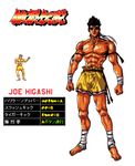  bandage bandages black_hair dark_skin fatal_fury game garou_densetsu joe_higashi king_of_fighters muai_thai neo_geo shirtless shorts snk tan tanned 