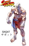  bald bengus capcom eye_patch eyepatch game manly muai_thai muscle official_art oldschool sagat shorts smile street_fighter street_fighter_1 tall 