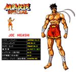  bandage bandages command_list dark_skin fatal_fury fatal_fury_special game garou_densetsu joe_higashi muai_thai muscle neo_geo shiny shorts snk tan tanned 