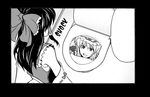  greyscale hakurei_reimu monochrome multiple_girls template toilet touhou yakumo_yukari 