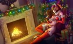 anthro bow_(disambiguation) breasts christmas clothing equid equine female genitals gift heather_hart holidays horse legwear lingerie mammal pussy solo stockings sunny_way teats udders 