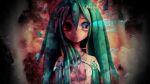  1girl artist_request bangs blue_eyes blue_hair close-up expressionless frown hatsune_miku heterochromia highres looking_at_viewer music sad self_upload solo vocaloid 