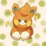  animal_focus brown_eyes closed_mouth commentary_request full_body lightning_bolt_symbol looking_at_viewer no_humans orange_(orangelv20) pawmi pokemon pokemon_(creature) smile solo 