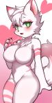  &lt;3 &lt;3_eyes absurd_res anthro blush breasts canid canine canis featureless_breasts female fur hi_res ice1368 looking_at_viewer mammal nude smile solo 