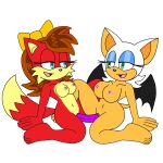  absurd_res anthro archie_comics bat big_breasts big_butt breasts butt canid canine dildo double_dildo duo female female/female fiona_fox fox hi_res mammal rouge_the_bat sega sex_toy sharing_sex_toy smile sonic_the_hedgehog_(archie) sonic_the_hedgehog_(comics) sonic_the_hedgehog_(series) 
