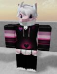  anonymous_artist anthro clothing fur girly humanoid male pink_body pink_fur roblox thespecteon_(roblox) white_body white_fur 