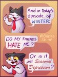  border comic dialogue english_text felid feline fur glassshine hi_res male mammal necktie open_mouth simple_background simple_eyes solo steve_(glassshine) text white_body white_fur yellow_sclera 