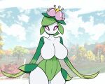  animated big_breasts bouncing_breasts breasts elemental_creature elemental_humanoid female flora_fauna flower_(anatomy) hisuian_form hisuian_lilligant humanoid latiar leaf_arms nintendo plant plant_humanoid pokemon pokemon_(species) regional_form_(pokemon) shaking_hips solo wide_hips 