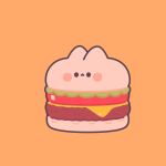  animal_ears blush bread burger cat cat_ears cheese food lettuce meat original simple_background tomato youmask 