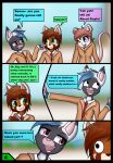  ailurid anthro bat clothing comic dialogue dream_mirage group hi_res hybrid male mammal mouse murid murine red_panda rodent school school_uniform teenager text uniform young 