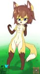  absurd_res adeerable anthro blue_eyes blush blush_lines brown_hair canid canine female fox fur hair hi_res kemono mammal multicolored_body multicolored_fur simple_background solo two_tone_body two_tone_fur 