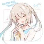  1girl happy humuyun lunar-q lunaria_-virtualized_moonchild- rabbit smile white_hair 