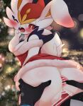  anthro anthro_on_anthro anthro_penetrated anthro_penetrating anthro_penetrating_anthro anus big_butt blush breasts butt butt_grab christmas christmas_clothing cinderace clothed clothed_sex clothing duo ear_blush female female_penetrated fur generation_8_pokemon hand_on_butt hi_res holidays inteleon lagomorph looking_back male male/female male_penetrating male_penetrating_female mammal medium_breasts nintendo nipples one_eye_closed penetration penile penile_penetration penis_in_pussy pink_anus pink_nipples pokemon pokemon_(species) prrrrrrmine sex vaginal vaginal_penetration white_body white_fur 