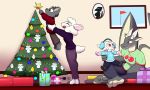  absurd_res anthro black_eyes bovid canid canine canis caprine carrying carrying_person christmas christmas_clothing christmas_decorations christmas_lights christmas_present christmas_tree clothing cute_expression dash_the_raven daughter dragon family father father_and_child father_and_daughter female fur grey_body grey_fur group happy hi_res holding_object holidays hooves horn humanoid jenny_the_lamb jim_the_lamb looking_at_another magnus_the_dragon male mammal mother mother_and_child mother_and_son parent parent_and_child pictures plant red_eyes sheep smile smug son star tree twtr white_body white_fur white_wool wings wolf wolf_(twtr) wool_(fur) 