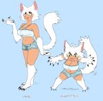 :3 animal_humanoid big_breasts bottomwear breasts cat_humanoid clothed clothing english_text felid felid_humanoid feline feline_humanoid female humanoid mammal mammal_humanoid navel short_stack shorts solo spoonfayse text 