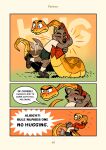  angry anthro canid canine canis comic dreamworks duo english_text feral happy hi_res male mammal mr._snake_(the_bad_guys) mr._wolf_(the_bad_guys) reptile saran_kit scalie snake speech_bubble text the_bad_guys wolf yelling 