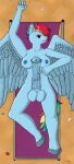  2022 abs anthro balls beach big_penis blonde_hair blue_balls blue_body blue_breasts blue_ears blue_fur blue_hair blue_nipples blue_penis blue_tail blue_wings breasts crown_(artist) digital_drawing_(artwork) digital_media_(artwork) equid equine erection friendship_is_magic fur genitals gesture green_body green_fur green_hair green_tail gynomorph hair hasbro hi_res hooves horse intersex lying mammal my_little_pony nipples nude on_back orange_body orange_fur orange_hair orange_tail pegasus penis pointing pointing_at_penis pony purple_body purple_eyes purple_fur purple_hair purple_tail rainbow_dash_(mlp) red_hair seashell seaside shell signature smile smiling_at_viewer solo vein veiny_penis wings yellow_body yellow_fur yellow_tail 