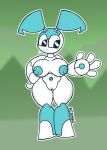  blue_nipples erect_nipples female hi_res humanoid jenny_wakeman machine my_life_as_a_teenage_robot nickelodeon nipples not_furry nude rexon02 robot robot_humanoid simple_background solo standing thick_thighs white_body wide_hips 