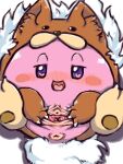  2022 animal_skin anus aroused bedroom_eyes blush blush_stickers bodily_fluids claws clitoris colored_sketch diru female front_view genital_fluids genitals heart_catchlight hi_res kirby kirby_(series) legs_up looking_at_viewer looking_up lying narrowed_eyes nintendo on_back open_mouth open_smile paws plantigrade presenting presenting_pussy purple_eyes pussy pussy_juice pussy_juice_string seductive simple_background sketch smile solo spread_pussy spreading urethra waddling_head white_background 