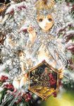  black_hair blonde_hair diamond fairy gem highres ice jewel jewelry nao_tsukiji santa_claus seasons snow tukiji_nao wings winter 
