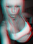  3d 3d-blur anaglyph big_boobs blonde jewelry photo 