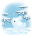  2018 ambiguous_gender holivi lagomorph light_theme mammal rabbit snow snowing tree 