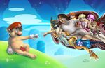  6+girls ass birdo epic eric_proctor fine_art_parody gloves mario mario_(series) midna miyamoto_shigeru multiple_girls nintendo nude parody princess_daisy princess_peach princess_zelda rosetta_(mario) samus_aran smile super_mario_bros. the_creation_of_adam the_legend_of_zelda the_legend_of_zelda:_twilight_princess toadette 