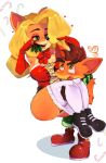  activision anthro breasts butt carrying_partner christmas crash_bandicoot crash_bandicoot_(series) duo female fur hi_res holidays male male/female mistletoe no_desi1 plant tawna_bandicoot 