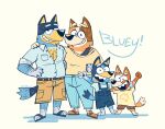  2022 anthro australian_cattle_dog bandit_heeler bingo_heeler blue_body blue_fur bluey_(series) bluey_heeler canid canine canis cattledog chilli_heeler daughter domestic_dog family father father_and_child father_and_daughter female fur group herding_dog hi_res husband_and_wife male mammal married_couple mother mother_and_child mother_and_daughter parent parent_and_child pastoral_dog sibling simple_background sister sisters stellizard tan_body tan_fur white_background young 