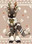  absurd_res anthro antlers bell capreoline christmas christmas_clothing clothing deer hi_res holidays hooved_hands horn male mammal reindeer solo wansyon144 