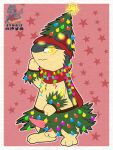  christmas christmas_clothing christmas_decorations christmas_headwear christmas_tree clothing eeveelution generation_2_pokemon genitals headgear headwear hi_res holidays hybrid_pokemon male nintendo penis plant pokemon pokemon_(species) quilava synge syngie_(artist) tree umbreon 