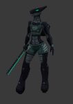 3d_(artwork) android animated anthro black_body bottomwear clothing digital_media_(artwork) dtstat energy_sword female grey_body inline_skates low_poly machine melee_weapon oxia_(dtstat) robot roller_skates sharp_teeth short_playtime shorts solo standing sword teal_eyes teeth thrusters toothy_grin topwear turntable_(animation) vest volker_synthetic weapon 
