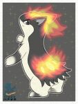  3:4 fire generation_2_pokemon hi_res looking_at_viewer looking_back looking_back_at_viewer nintendo pokemon pokemon_(species) quilava syngie_(artist) 