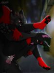  andromorph anthro duo felid feline hi_res hyena intersex intersex/male levi_(disambiguation) male mammal midnight_rease_(midnightrease) sieepwalking 