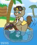  animal_crossing animal_crossing_art_style anthro beaver belly belly_humping bestiality big_belly blush breath c.j._(animal_crossing) canid canine clothed clothed_sex clothing duo female female_prey feral hi_res human humping internal male male/female male_pred mammal nintendo outside outside_sex panting partially_clothed purpulear raccoon_dog rodent sex tanuki vore water 