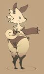  2022 anthro big_butt butt generation_3_pokemon kecleon looking_back male mostly_nude nintendo pokemon pokemon_(species) solo squishy_(artist) thick_thighs vimmy_(squishy) wide_hips 