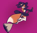  absurd_res anthro asue canid canine cosplay female fox hi_res mammal pinup pose solo witch_costume yellowcyann 