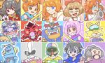  ana_(warioware) ashley_(warioware) dr._crygor dribble_(warioware) highres kat_(warioware) lulu_(warioware) master_mantis mike_(warioware) mona_(warioware) orbulon penny_crygor red_(warioware) skmkz10 spitz wario warioware young_cricket 