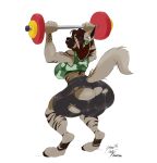  absurd_res anthro athletic athletic_anthro athletic_female barbell big_breasts big_butt bodily_fluids bottomwear bra breasts brown_body brown_fur brown_hair butt camo camo_print clothing collaboration crouching ear_piercing earbuds exercise facial_piercing female fur gym_bottomwear gym_clothing gym_shorts hair headphones hi_res huge_butt hyena lofiflavors mammal nose_piercing nose_ring pants piercing rear_view ring_piercing shorts simple_background solo sports_bra squats striped_hyena sweat tight_bottomwear tight_clothing tight_shorts torn_bottomwear torn_clothing torn_pants underwear weightlifting white_background workout yogoat 