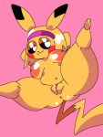  accessory anthro anus areola big_breasts big_nipples blonde_hair breasts chubby_female digital_media_(artwork) eyelashes female flexible fur generation_1_pokemon genitals hair hands_behind_head headband huge_breasts jammedvhs low-angle_view mammal midair navel nintendo nipples nude pikachu pokemon pokemon_(species) pussy red_cheeks rodent simple_background slightly_chubby smile smug solo splits spread_legs spreading thick_thighs video_games wide_hips worm&#039;s-eye_view yellow_body yellow_fur 