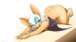  16:9 2019 5_toes absurd_res anthro ass_up bat bed bedroom_eyes bracelet breasts butt feet female furniture hi_res humanoid_feet jewelry looking_at_viewer mammal narrowed_eyes nude omegasunburst rouge_the_bat seductive sega solo sonic_the_hedgehog_(series) toes widescreen wings 