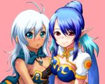  ahoge blue_hair breasts crossover dark_skin judith large_breasts long_hair rondorine_e._effenberg silver_hair tales_of_(series) tales_of_phantasia tales_of_phantasia_x tales_of_vesperia 