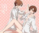  2boys axis_powers_hetalia blush bottomless brothers incest italy_(hetalia) italycest lovino multiple_boys northern_italy_(hetalia) open_clothes open_shirt romano shirt siblings southern_italy_(hetalia) tears veneziano yaoi 