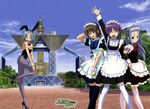  4girls bunny_outfit bunnysuit hayate_no_gotoku! highres maid multiple_girls wallpaper 