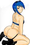  ass black_onyx blue_hair highres may_lee solo ssjdubby sunglasses the_king_of_fighters 