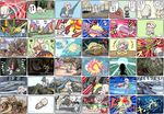  barioth barroth chibi comic diablos gigginox gobul great_baggi highres lagiacrus monster_hunter monster_hunter_3 qurupeco rathian royal_ludroth shakalaka silent_comic tsukumo 